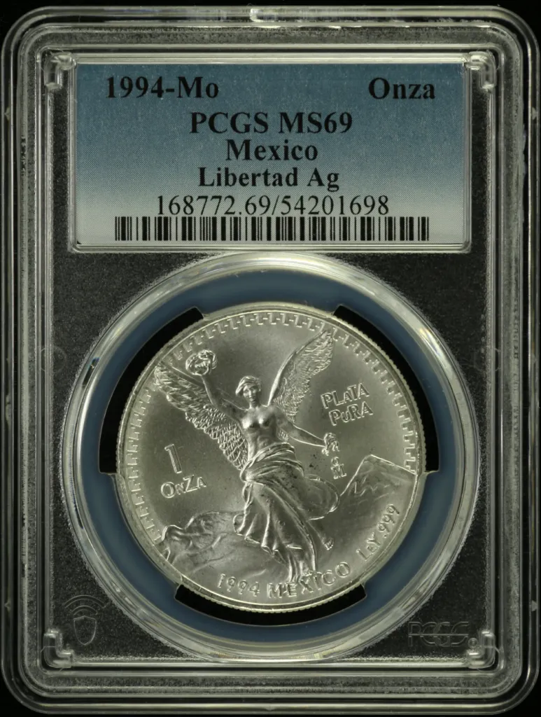 Modern Silver & Minors Onza 1994 Mo PCGS MS69 0156383