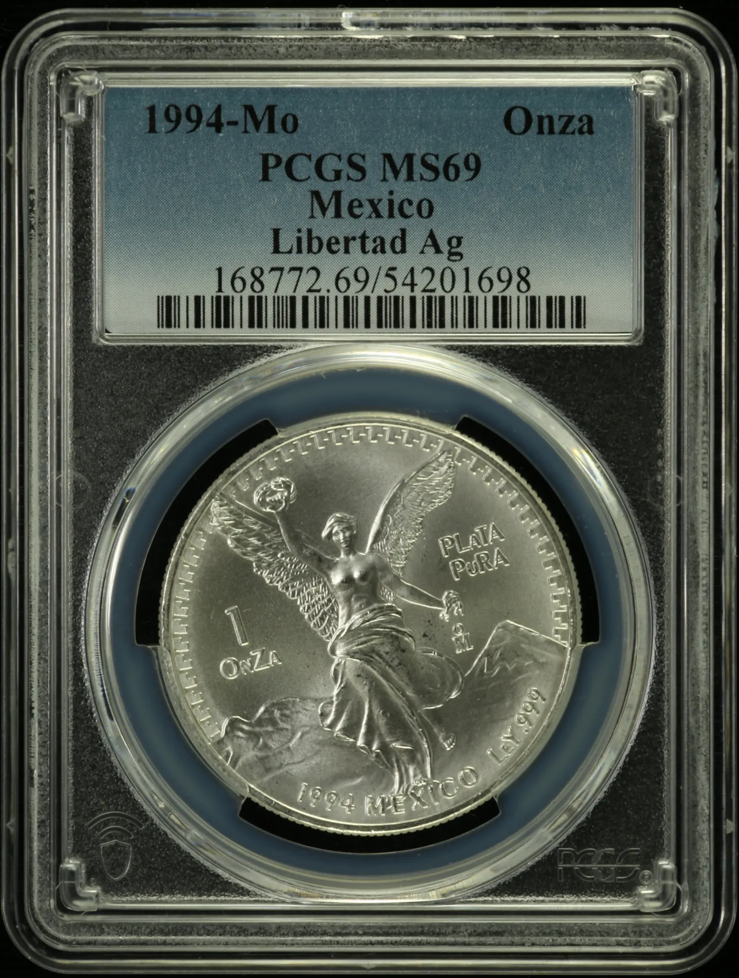 Modern Silver & Minors Onza 1994 Mo PCGS MS69 0156383