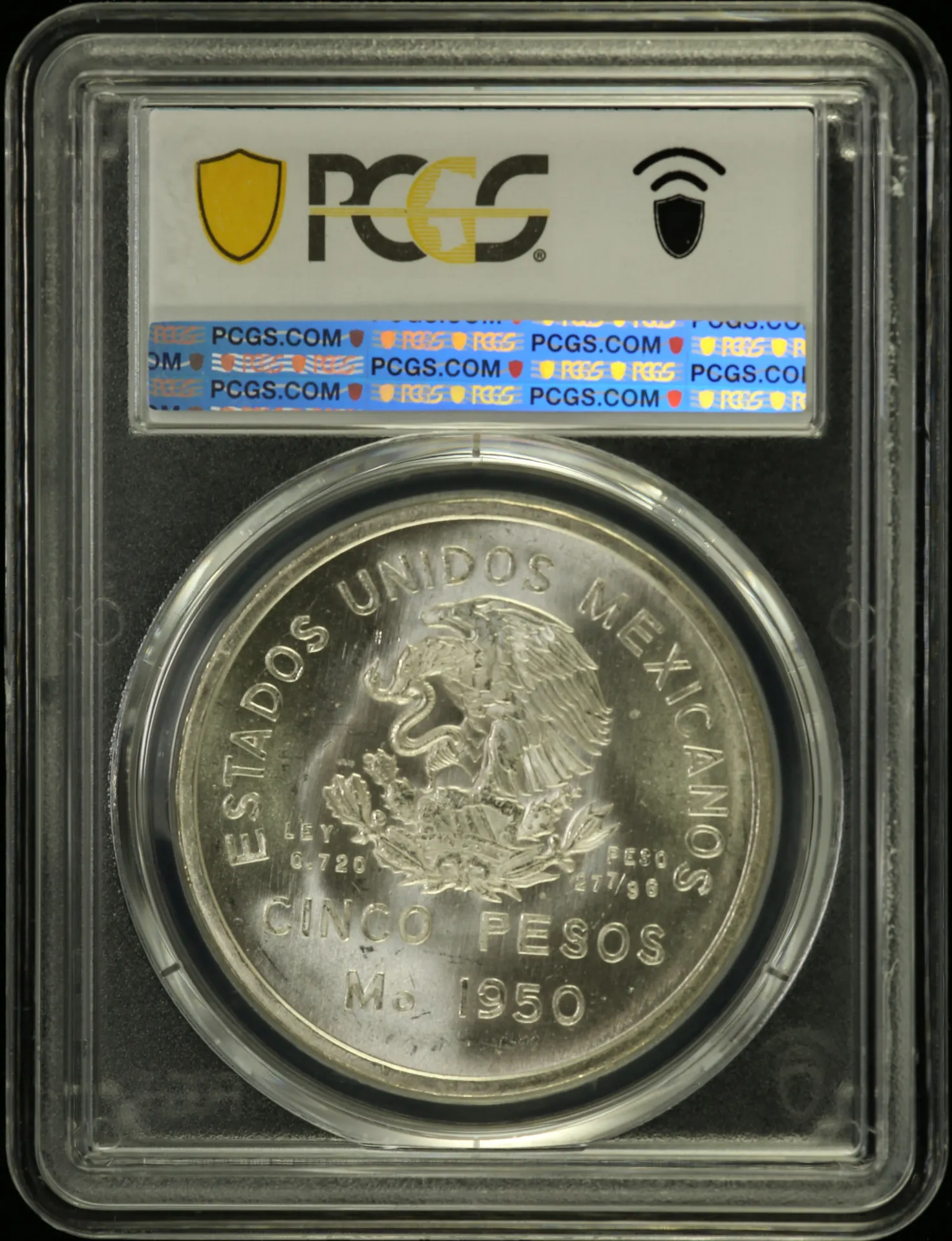 5 Peso Mexican Coins Modern Silver & Minors Modern Silver & Minors 5 Peso 1950 Mo PCGS MS66 KM-466 0155698 Modern Silver & Minors 5 Peso 1950 Mo PCGS MS66 KM-466 0155698Modern Silver & Minors 5 Peso 1950 Mo PCGS MS66 KM-466 0155698 - Image 2