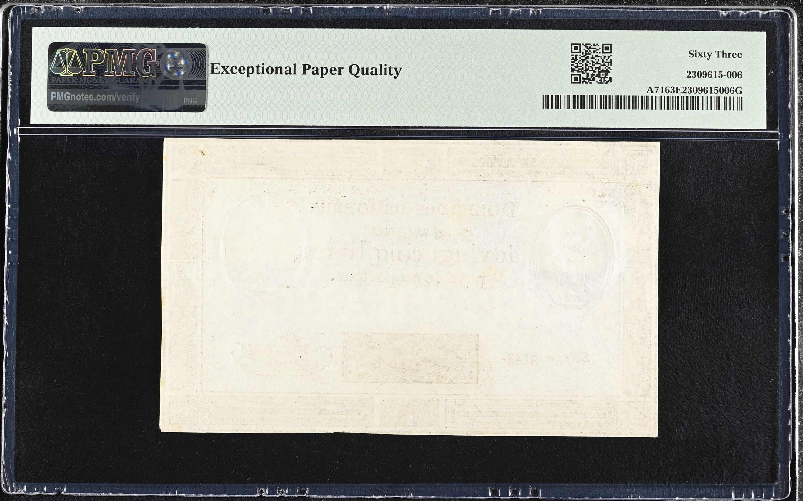 France World Currency France 25 Livres 1793 Pick# A71 PMG Ch UNC63 EPQ 0155687 France 25 Livres 1793 Pick# A71 PMG Ch UNC63 EPQ 0155687France 25 Livres 1793 Pick# A71 PMG Ch UNC63 EPQ 0155687 - Image 2