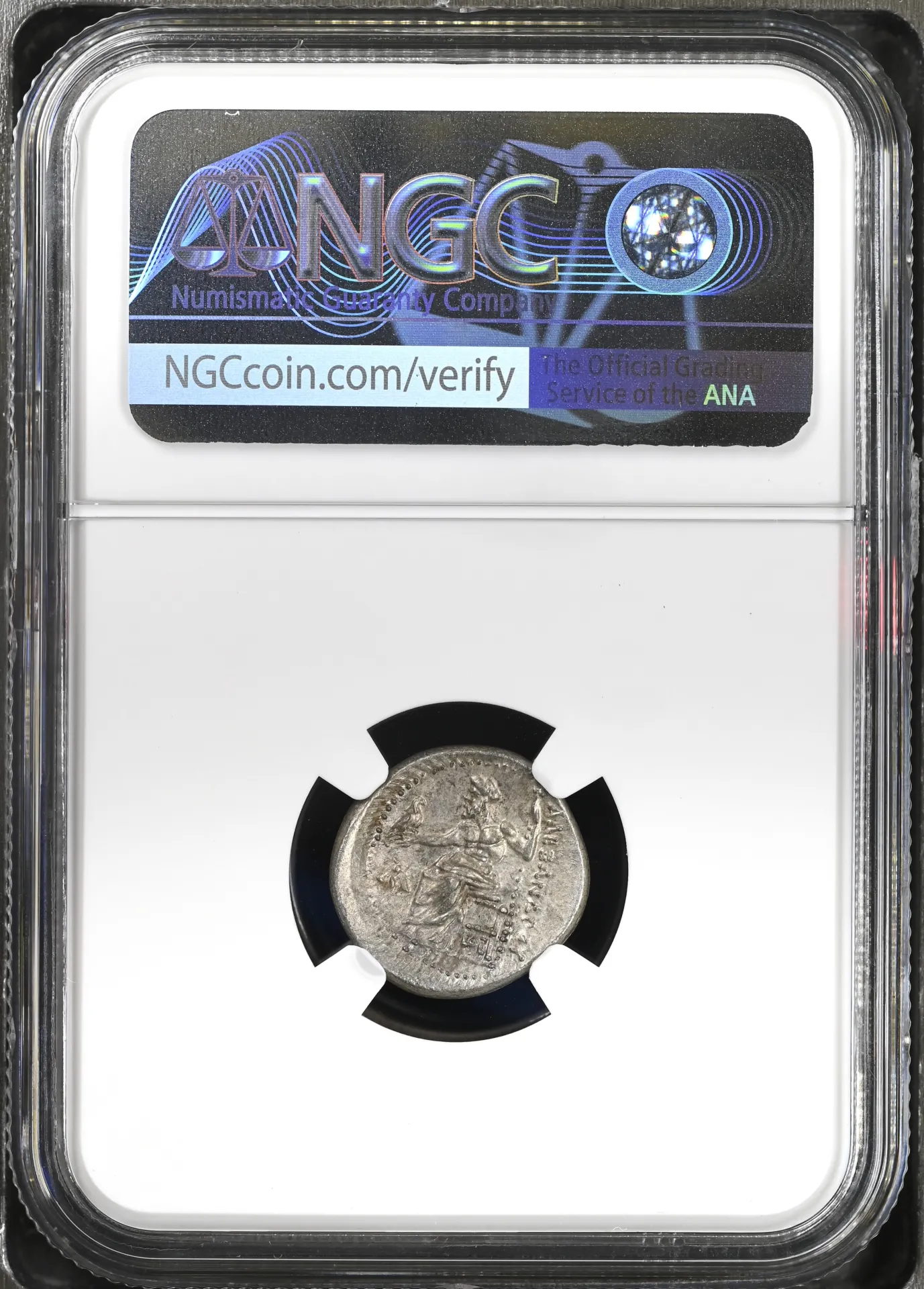 Ancient Coins Greek Macedonian Kings Macedonian Kings Alexander III(The Great) 336-323 BC AR Drachm NGC AU 0155888 Macedonian Kings Alexander III(The Great) 336-323 BC AR Drachm NGC AU 0155888Macedonian Kings Alexander III(The Great) 336-323 BC AR Drachm NGC AU 0155888 - Image 2