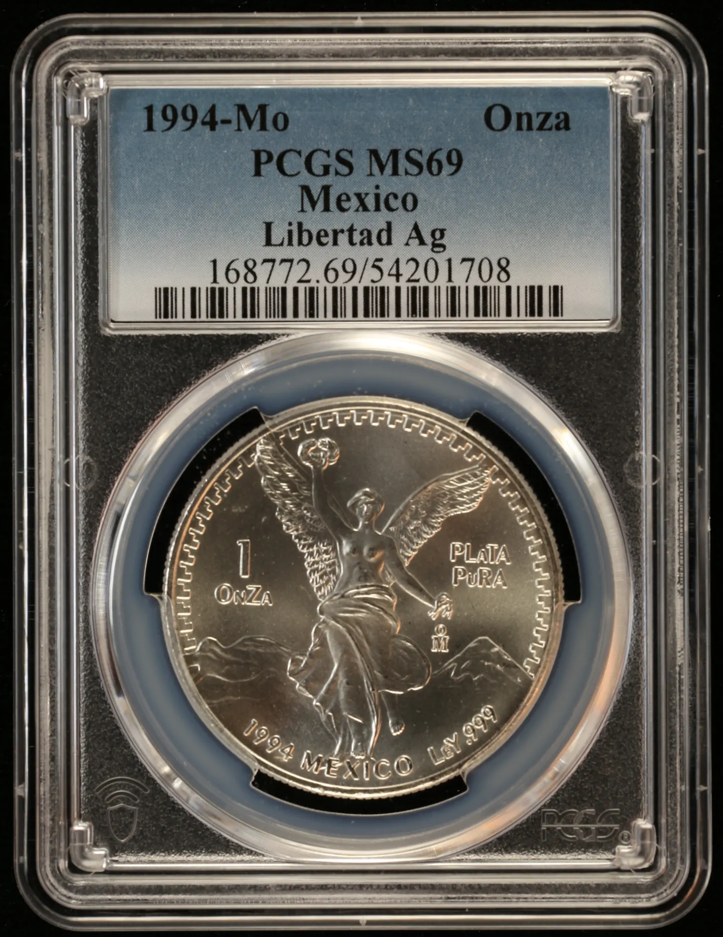 Modern Silver & Minors Onza 1994 Mo PCGS MS69 0156382