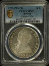 Bolivia Latin American Coins Bolivia 8 Reales 1779 Pts PR PCGS MS61 Calico-1176 0155912 Bolivia 8 Reales 1779 Pts PR PCGS MS61 Calico-1176 0155912
