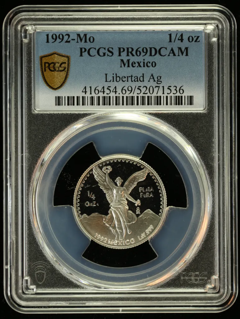 Modern Silver & Minors 1/4 Onza 1992 Mo PCGS PR69DCAM 0156183
