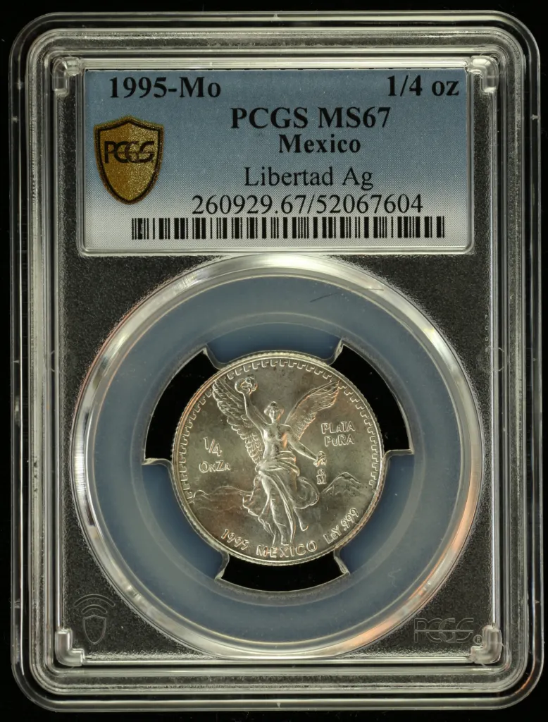 Modern Silver & Minors 1/4 Onza 1995 Mo PCGS MS67 0156177