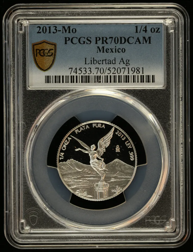 Modern Silver & Minors 1/4 Onza 2013 Mo PCGS PR70DCAM 0156343