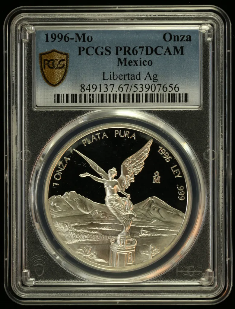 Modern Silver & Minors Onza 1996 Mo PCGS PR67DCAM 0155858