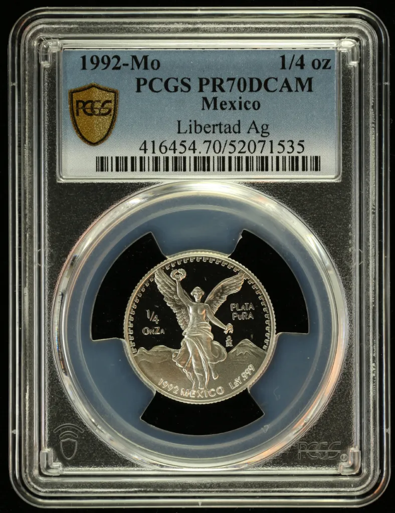 Modern Silver & Minors 1/4 Onza 1992 Mo PCGS PR70DCAM 0156184