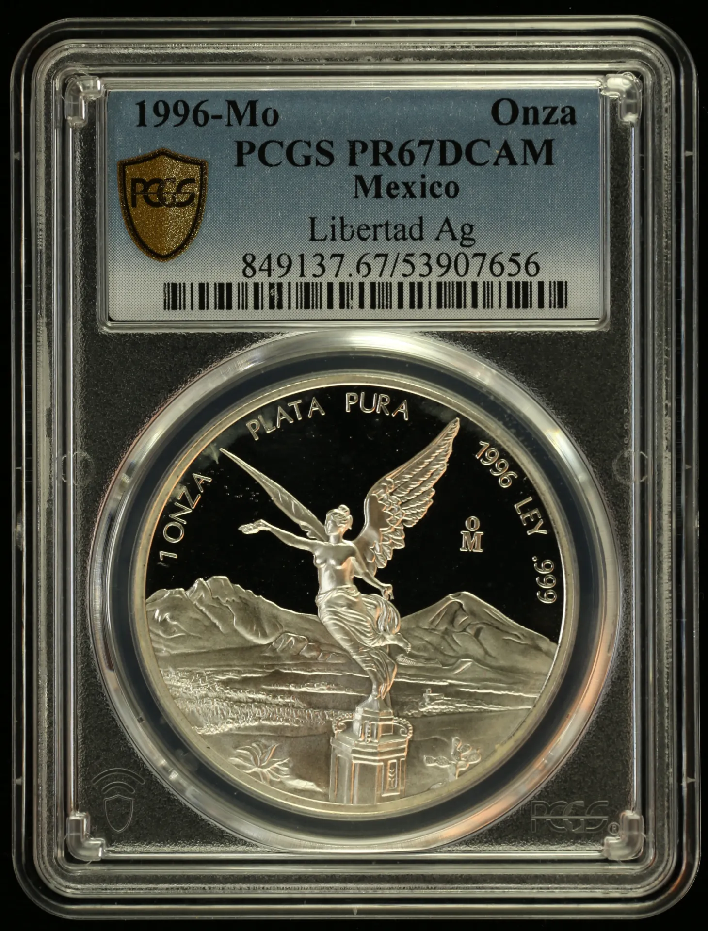 Modern Silver & Minors Onza 1996 Mo PCGS PR67DCAM 0155858