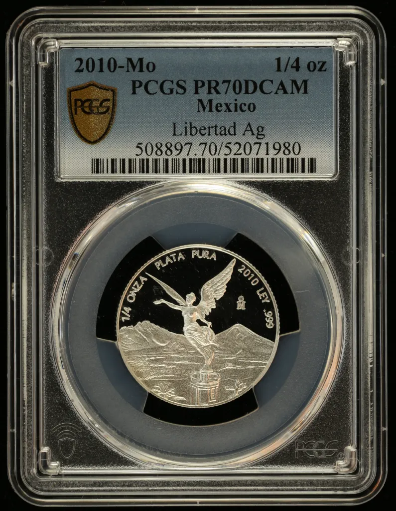 Modern Silver & Minors 1/4 Onza 2010 Mo PCGS PR70DCAM 0156344