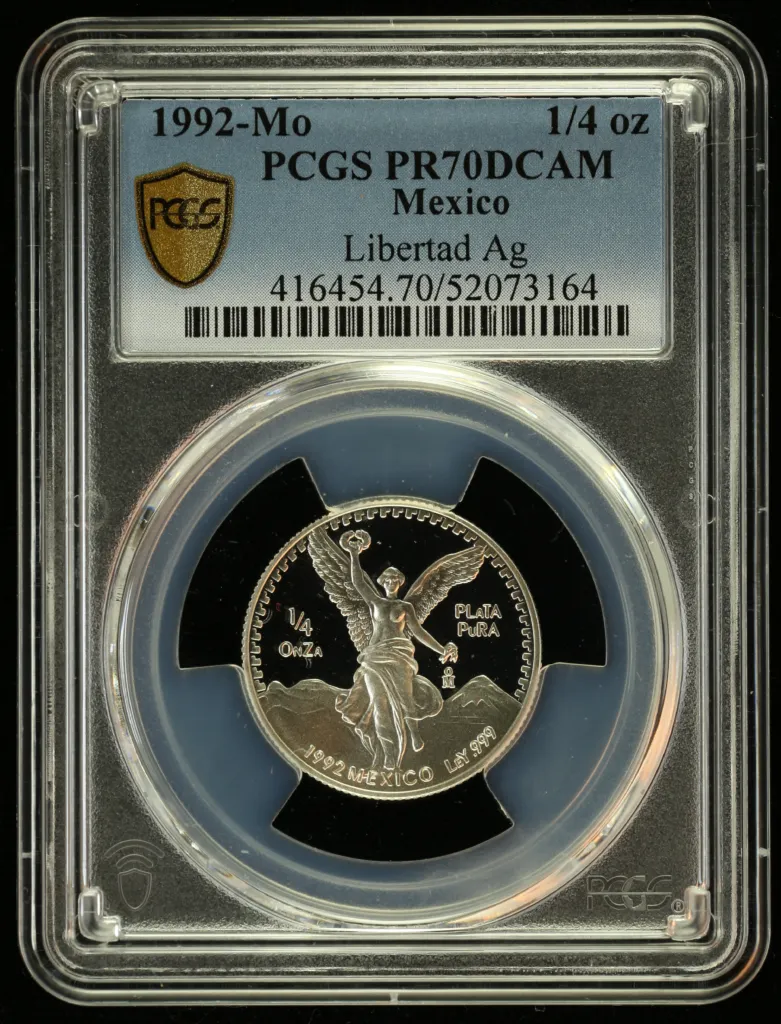 Modern Silver & Minors 1/4 Onza 1992 Mo PCGS PR70DCAM 0156185