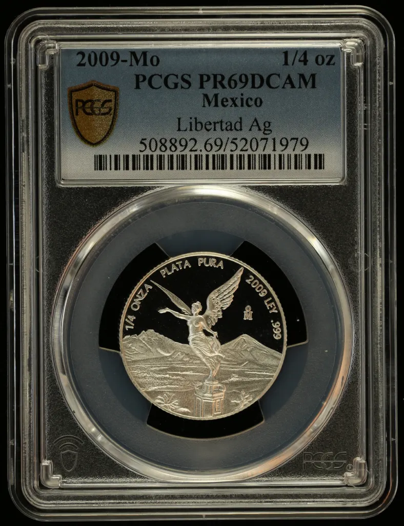 Modern Silver & Minors 1/4 Onza 2009 Mo PCGS PR69DCAM 0156345