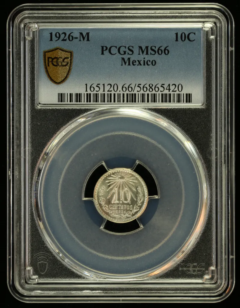 Modern Silver & Minors 10 Centavo 1926 M PCGS MS66 0155954