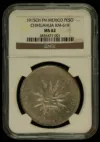 Chihuahua Peso 1915 Ch FM KM-619 NGC MS62 0156157