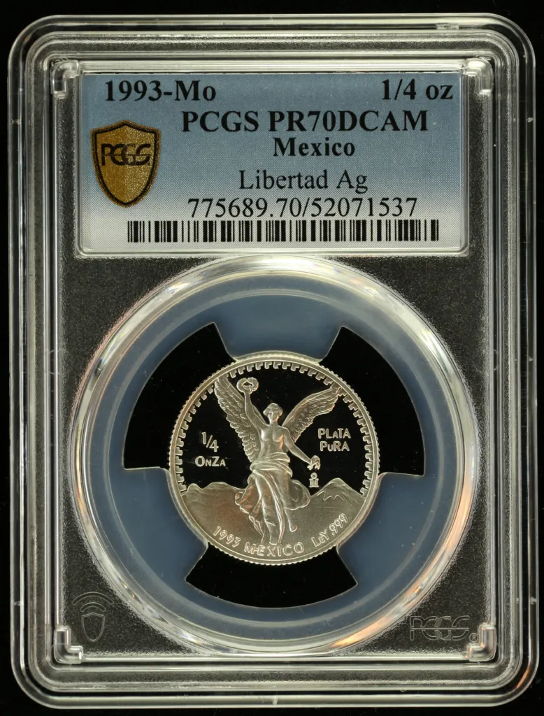Modern Silver & Minors 1/4 Onza 1993 Mo PCGS PR70DCAM 0156186