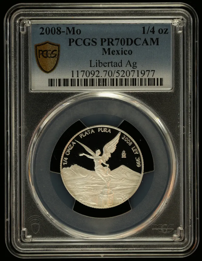 Modern Silver & Minors 1/4 Onza 2008 Mo PCGS PR70DCAM 0156346