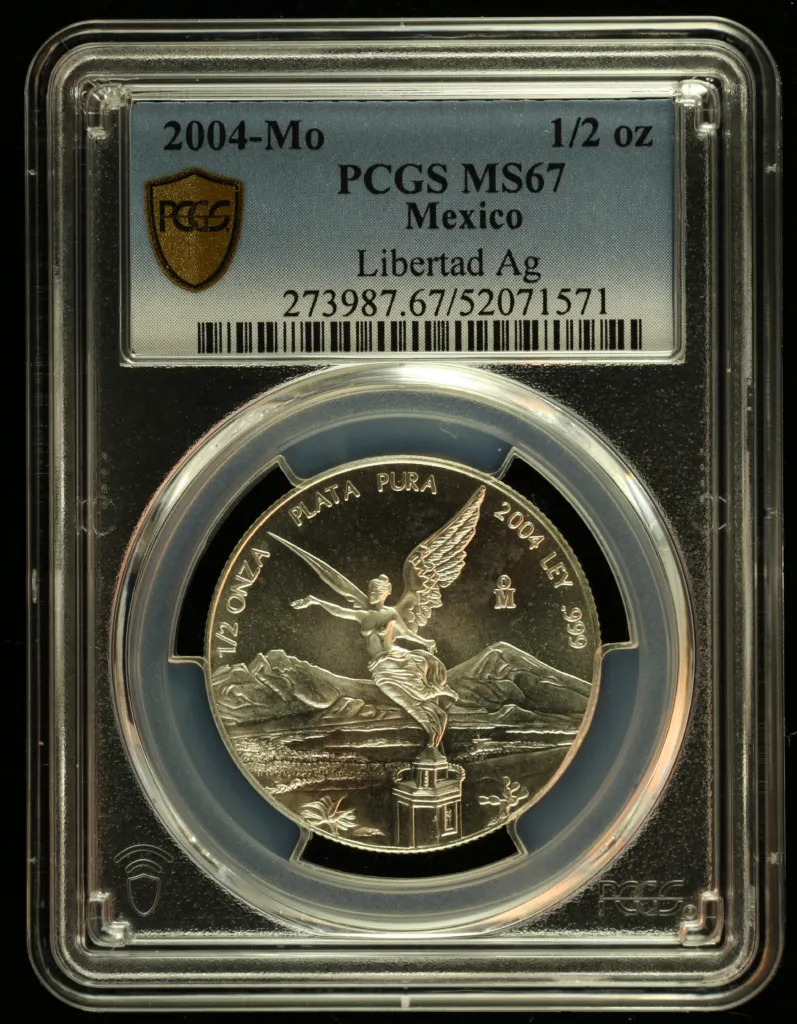 Modern Silver & Minors 1/2 Onza 2004 Mo PCGS MS67 0156105