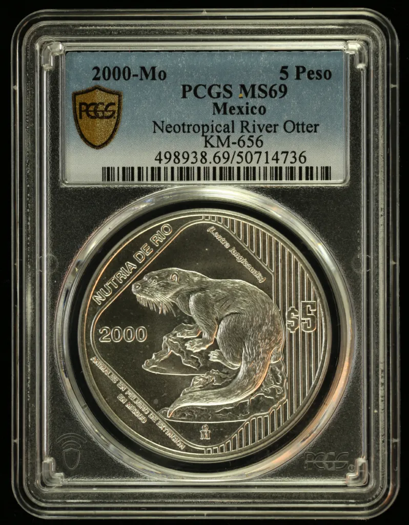 Modern Silver & Minors 5 Peso 2000 Mo KM-656 PCGS MS69 0155875