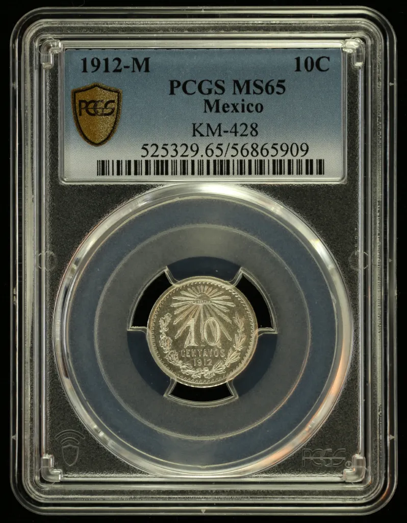 Modern Silver & Minors 10 Centavo 1912 M KM-428 PCGS MS65 0155957