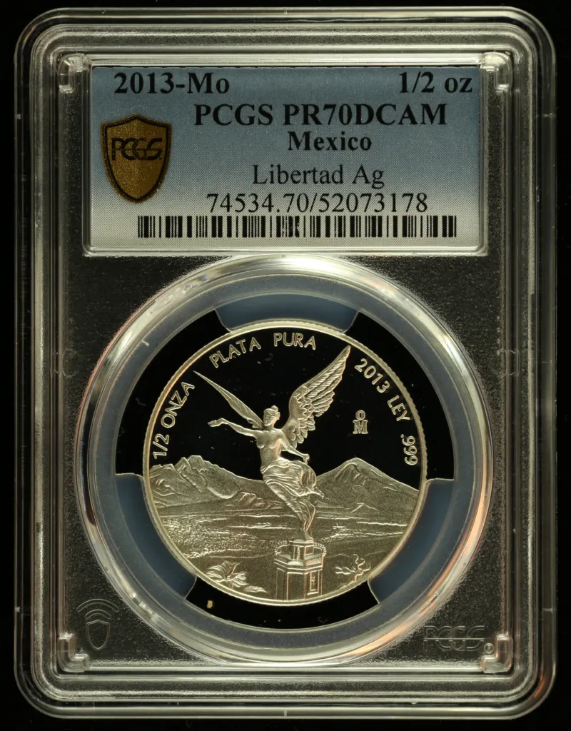Modern Silver & Minors 1/2 Onza 2013 Mo PCGS PR70DCAM 0156138
