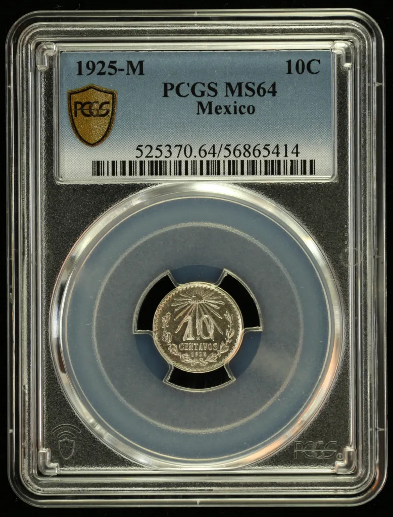 Modern Silver & Minors 10 Centavo 1925 M PCGS MS64 0155961