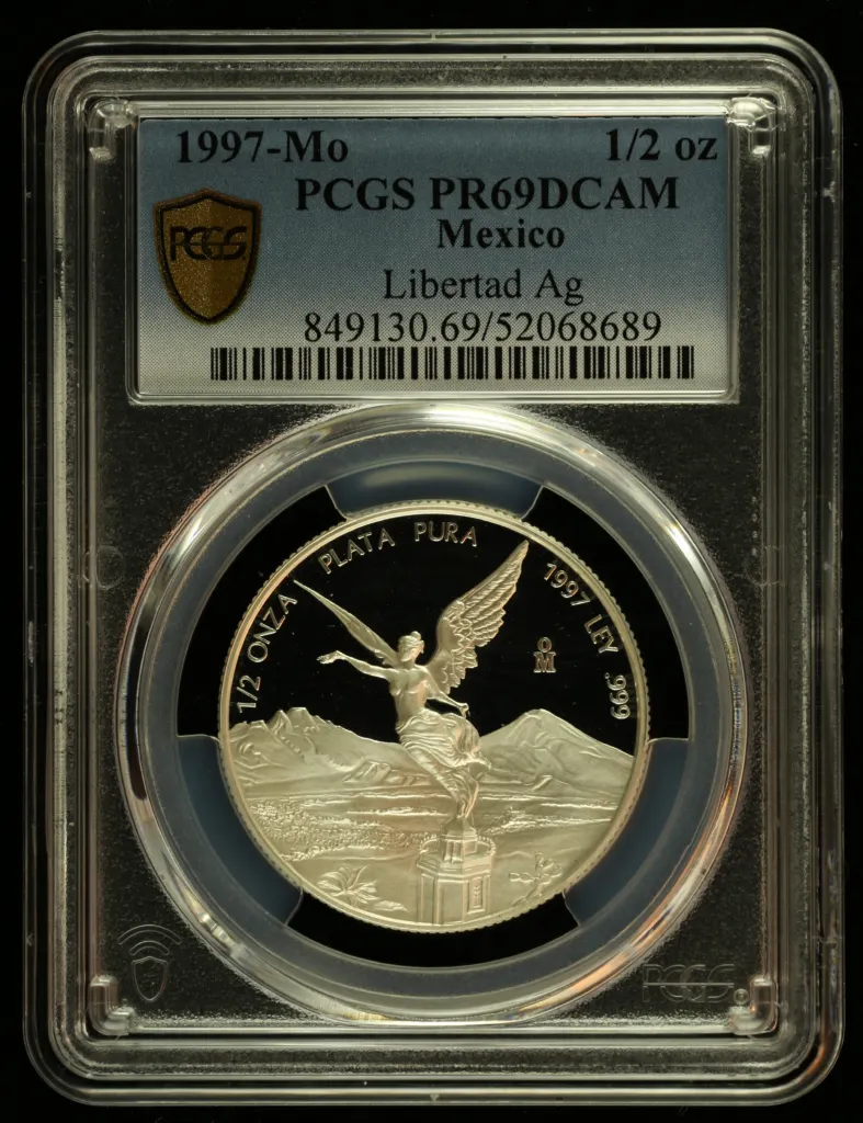 Modern Silver & Minors 1/2 Onza 1997 Mo PCGS PR69DCAM 0156122
