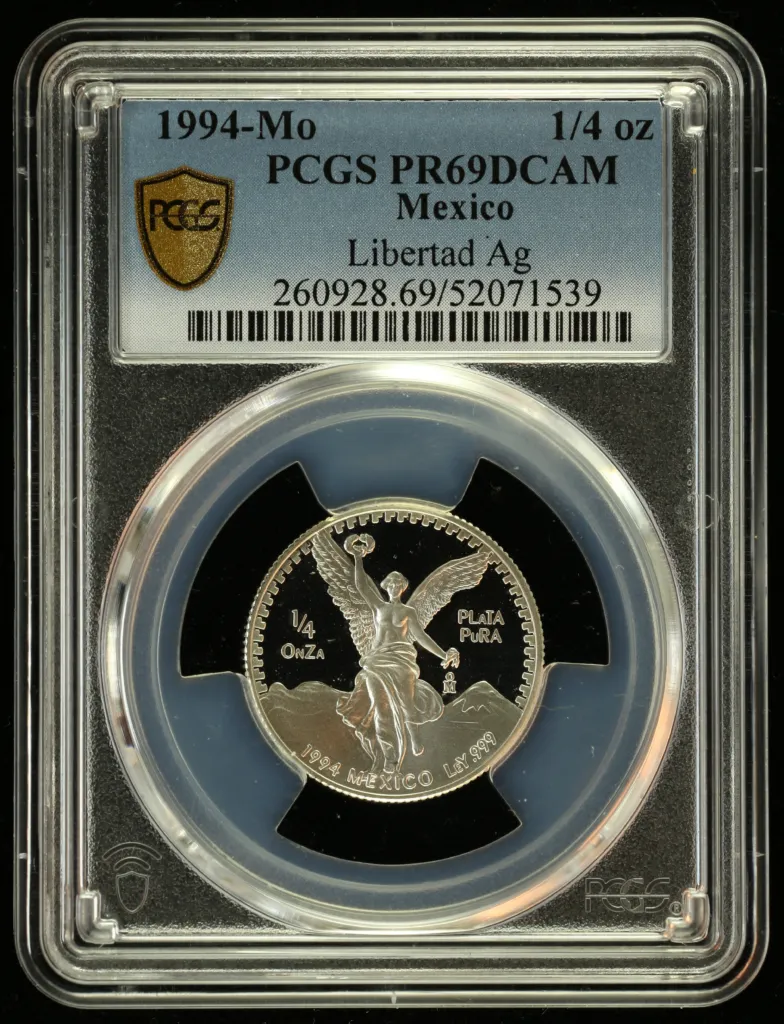 Modern Silver & Minors 1/4 Onza 1994 Mo PCGS PR69DCAM 0156189