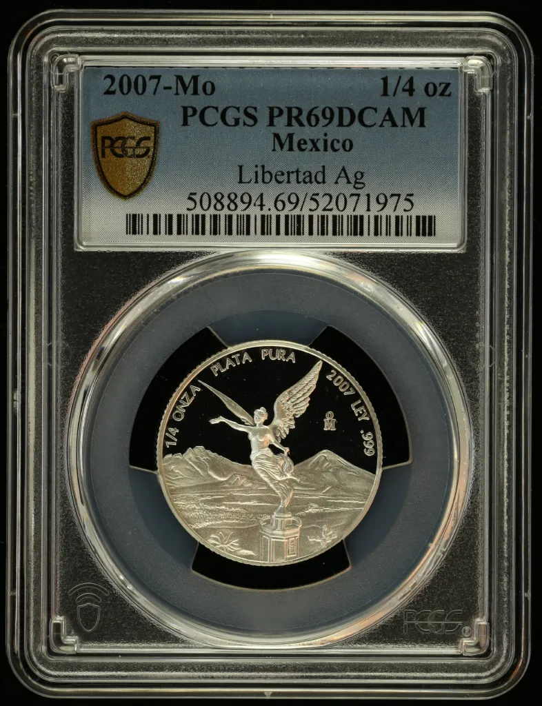 Modern Silver & Minors 1/4 Onza 2007 Mo PCGS PR69DCAM 0156349