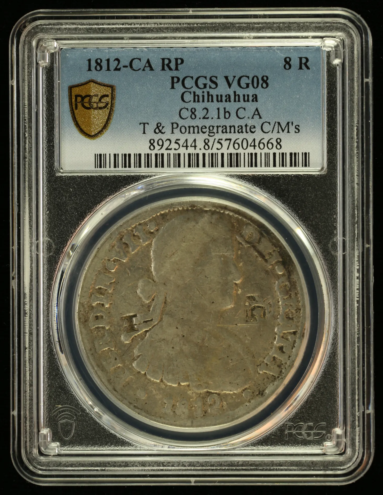 War For Independence 8 Reales 1812 Ca RP PCGS VG08 0155890