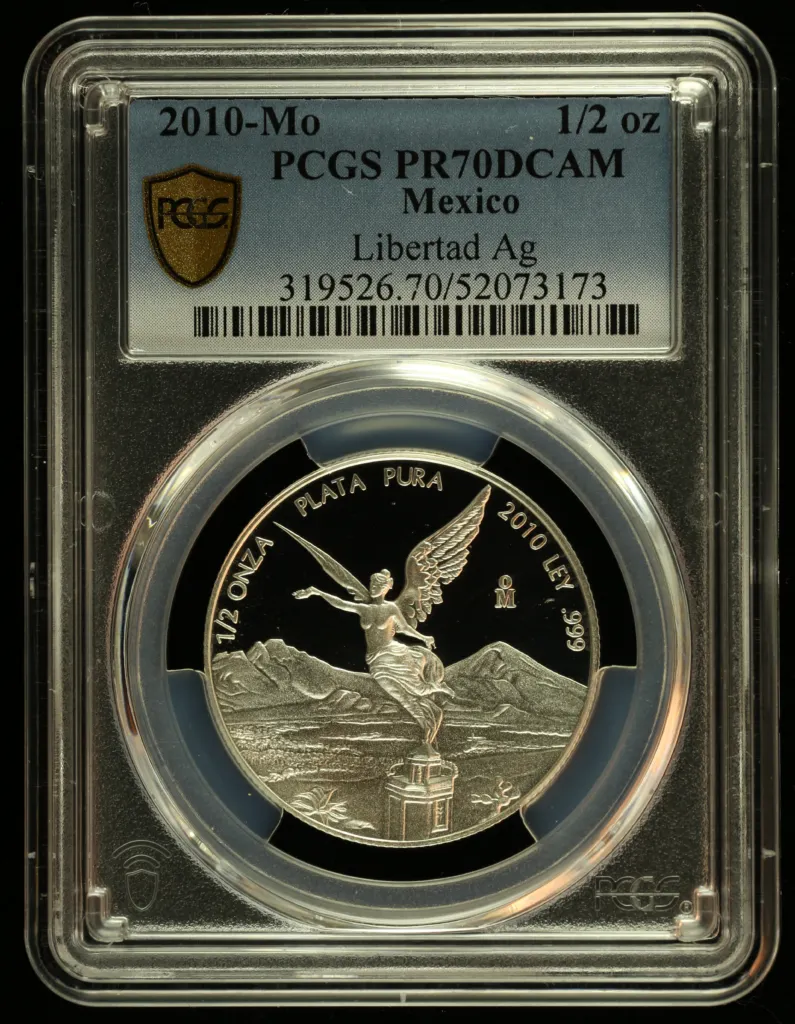 Modern Silver & Minors 1/2 Onza 2010 Mo PCGS PR70DCAM 0156140