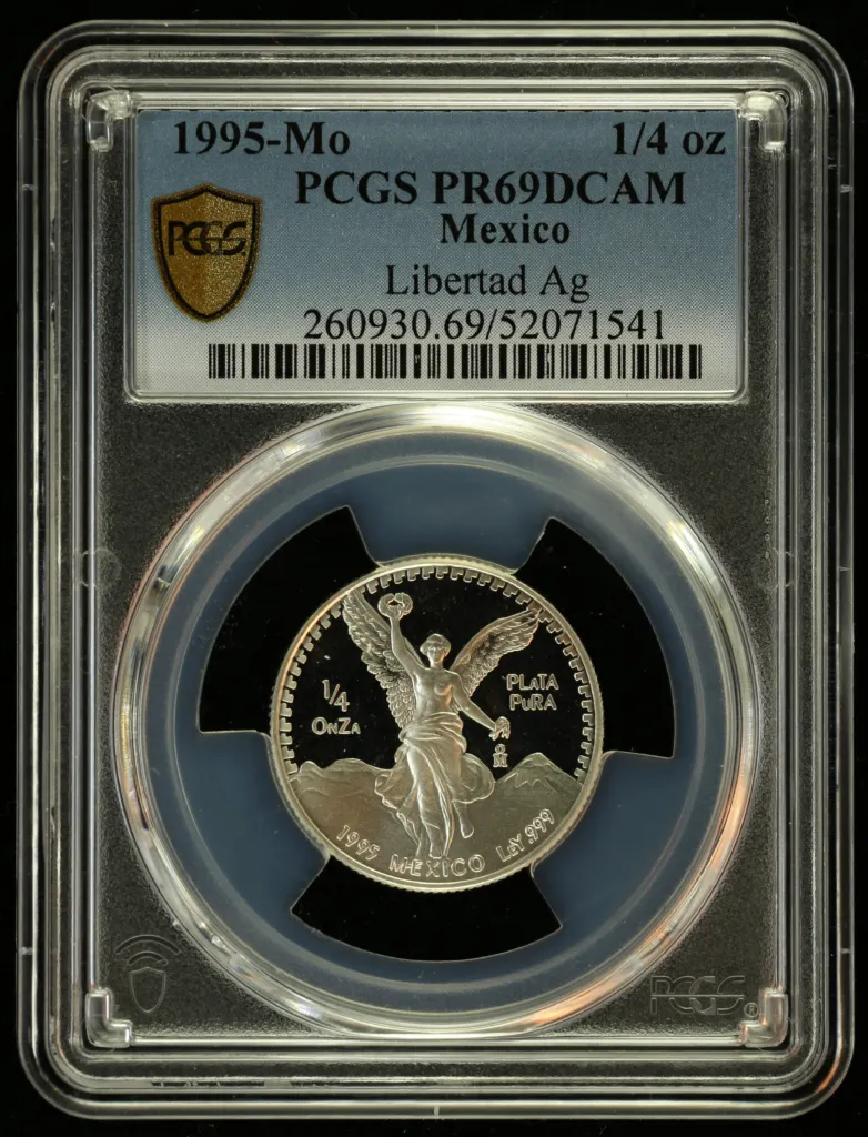 Modern Silver & Minors 1/4 Onza 1995 Mo PCGS PR69DCAM 0156190