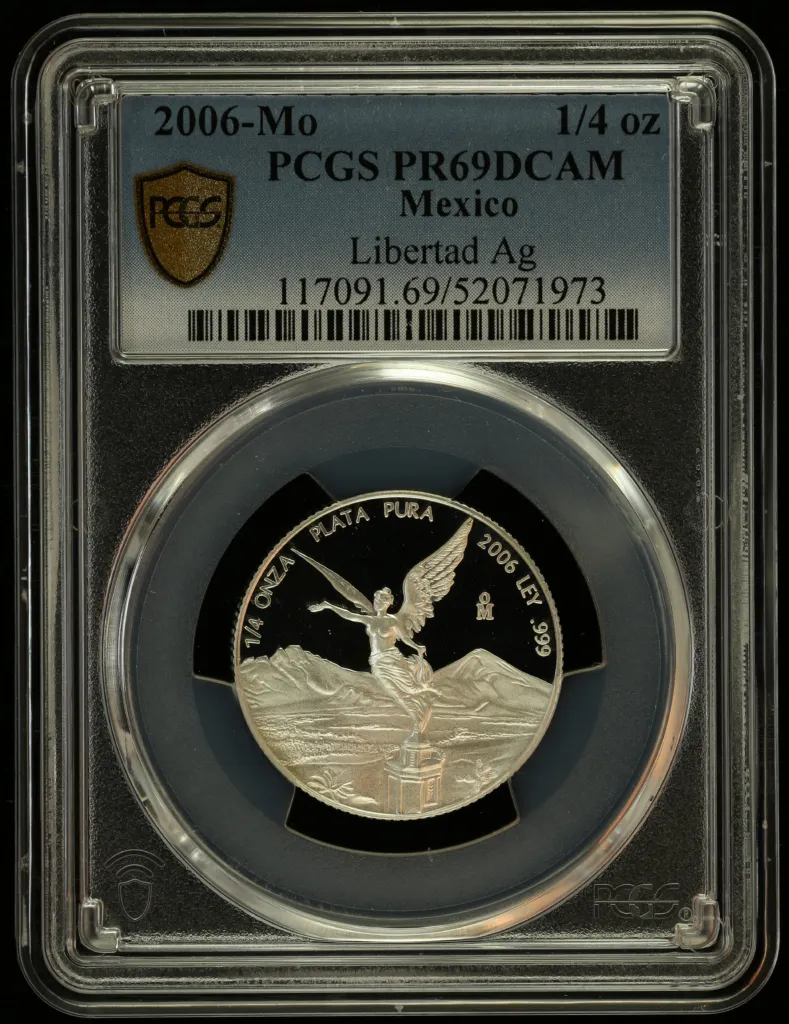 Modern Silver & Minors 1/4 Onza 2006 Mo PCGS PR69DCAM 0156351