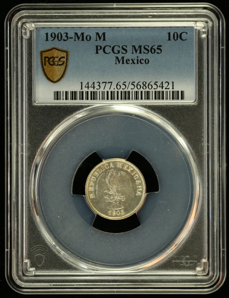 Republic Silver & Minors 10 Centavo 1903 Mo M PCGS MS65 0155982