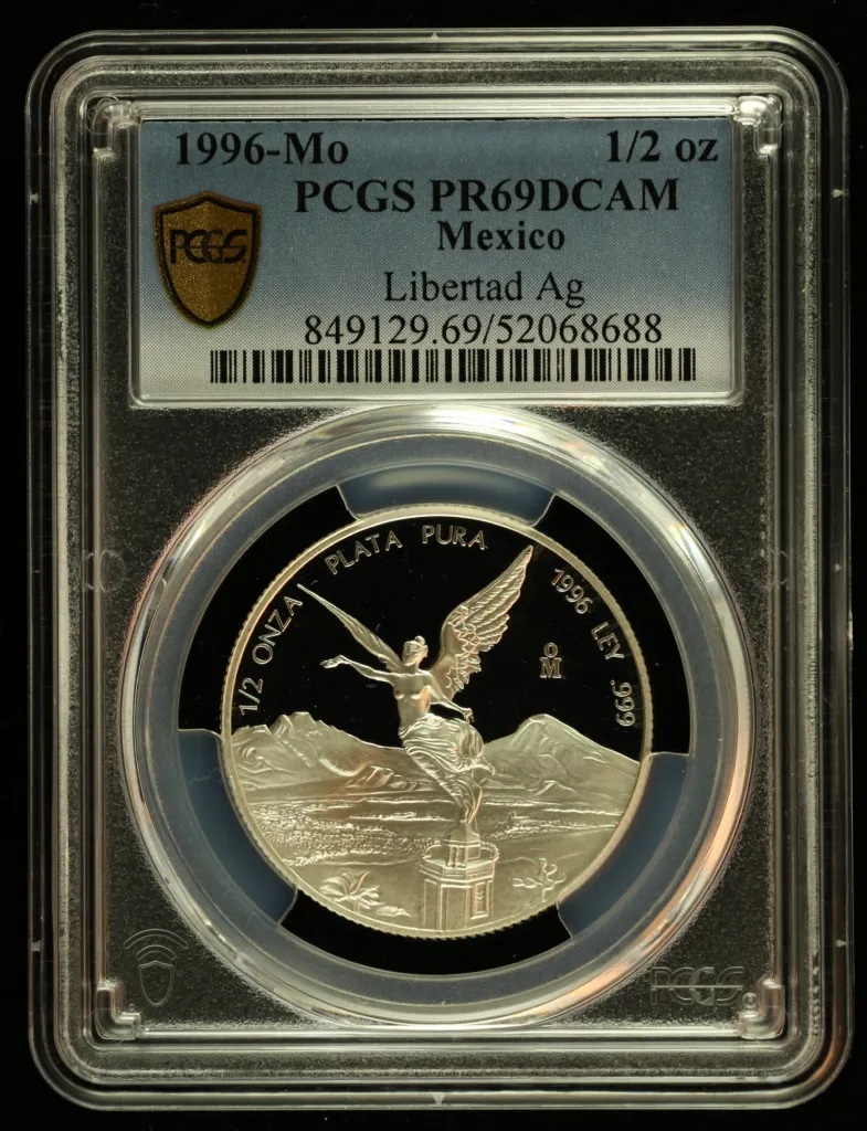 Modern Silver & Minors 1/2 Onza 1996 Mo PCGS PR69DCAM 0156124