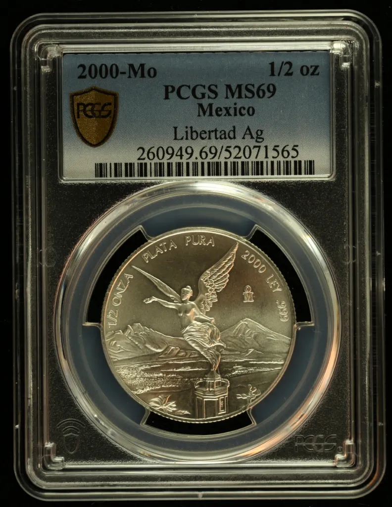 Modern Silver & Minors 1/2 Onza 2000 Mo PCGS MS69 0156109