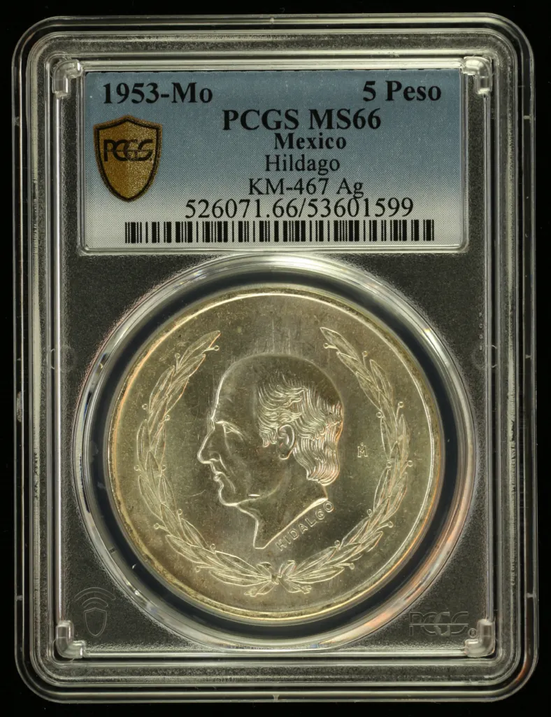 Modern Silver & Minors 5 Peso 1953 Mo KM-467 PCGS MS66 0156066