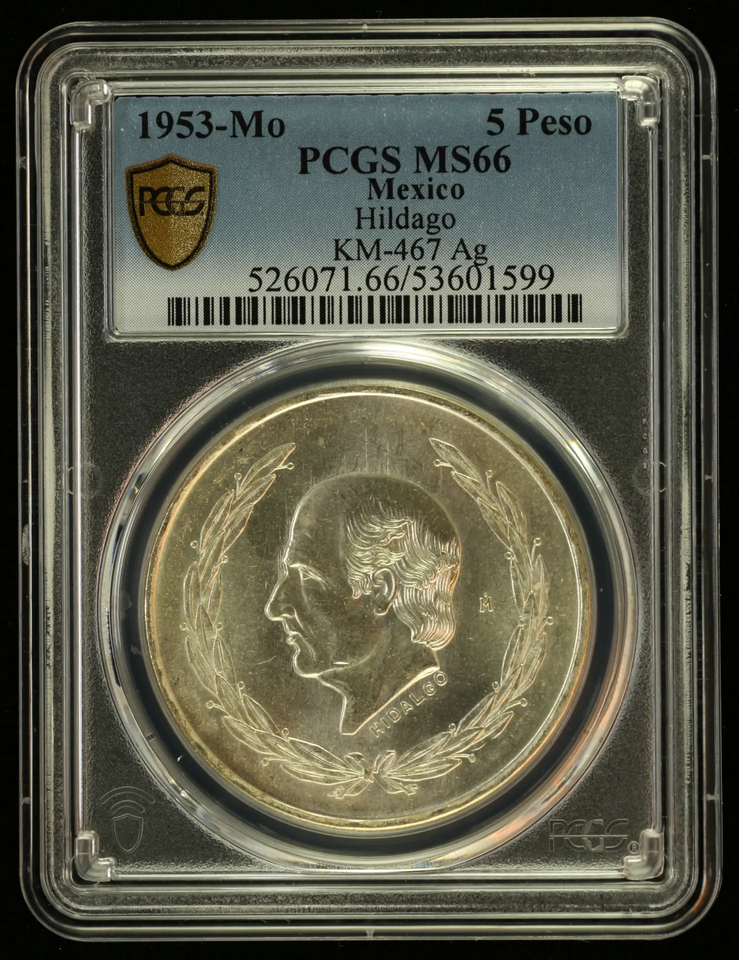 Modern Silver & Minors 5 Peso 1953 Mo KM-467 PCGS MS66 0156066