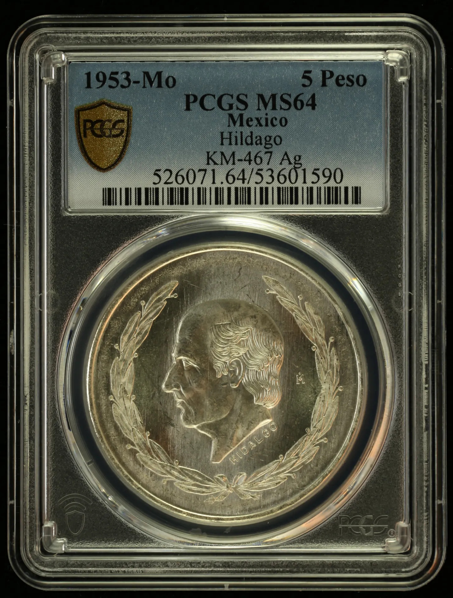 Modern Silver & Minors 5 Peso 1953 Mo KM-467 PCGS MS64 0156034