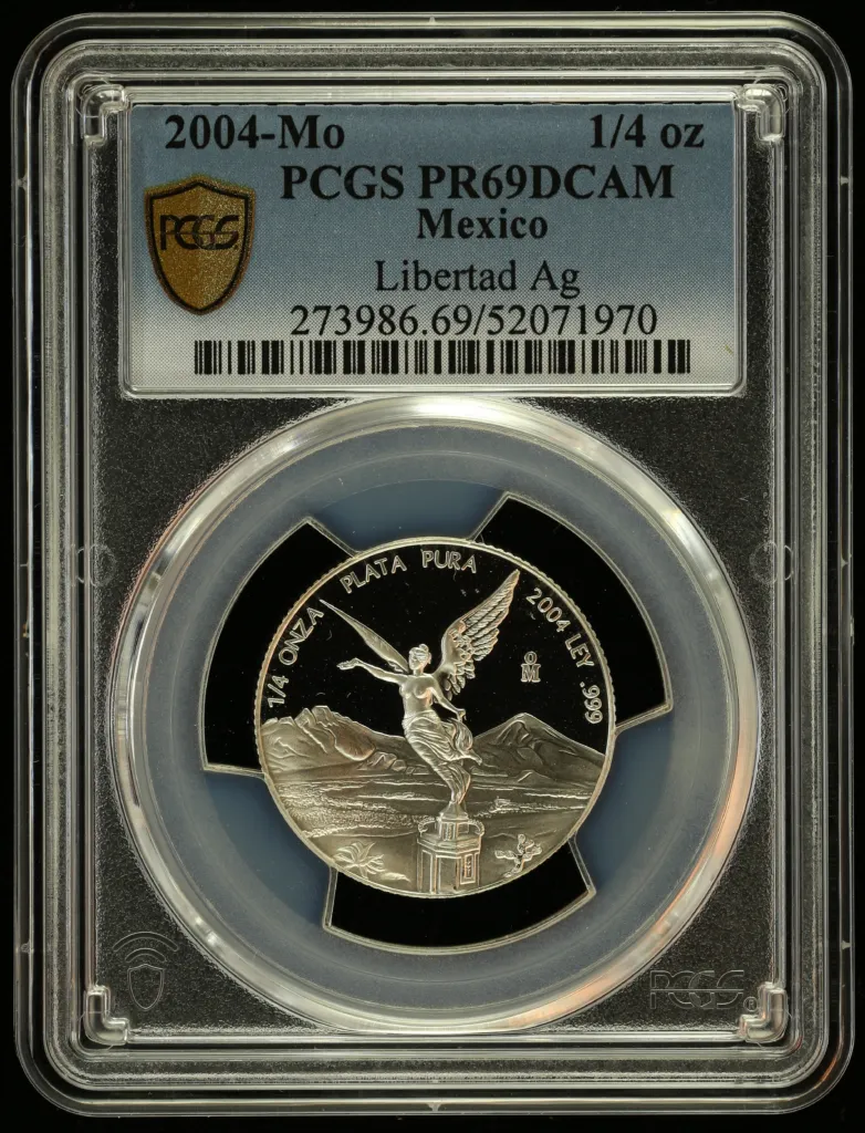 Modern Silver & Minors 1/4 Onza 2004 Mo PCGS PR69DCAM 0156353