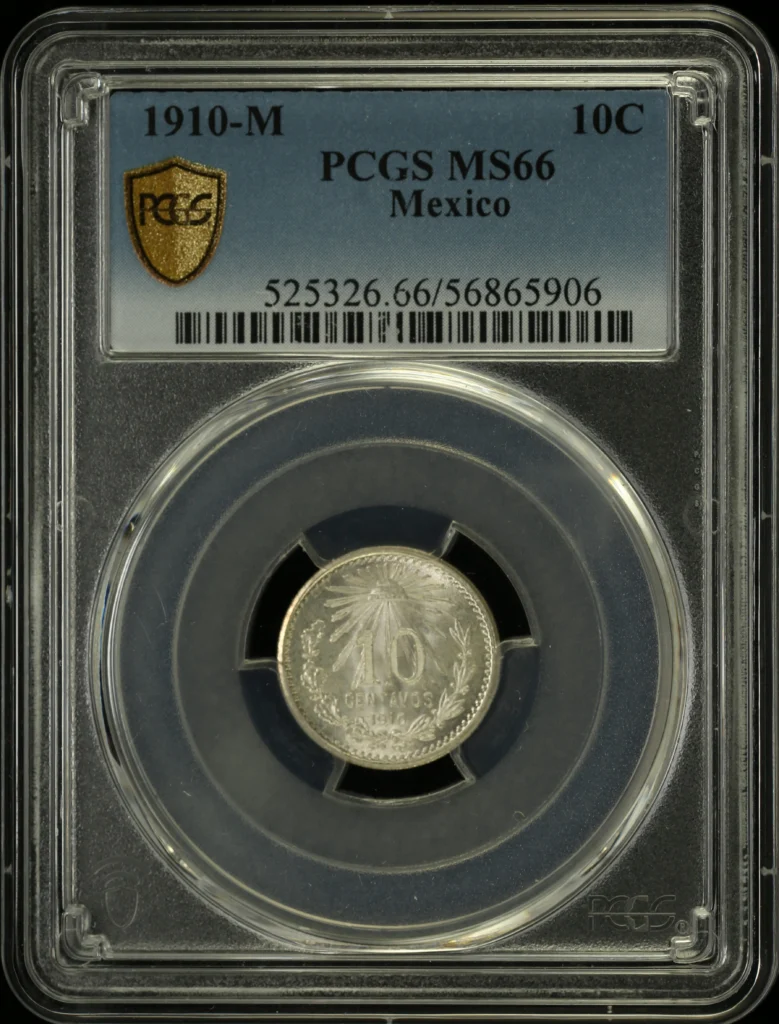 Modern Silver & Minors 10 Centavo 1910 M PCGS MS66 0155964
