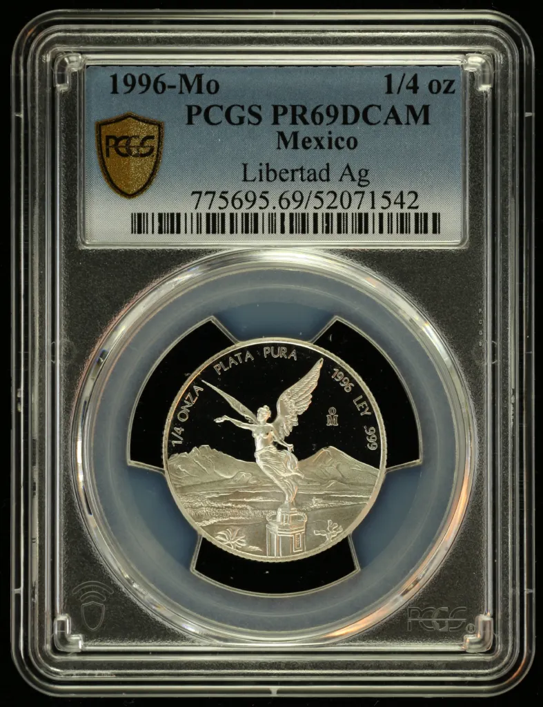 Modern Silver & Minors 1/4 Onza 1996 Mo PCGS PR69DCAM 0156192