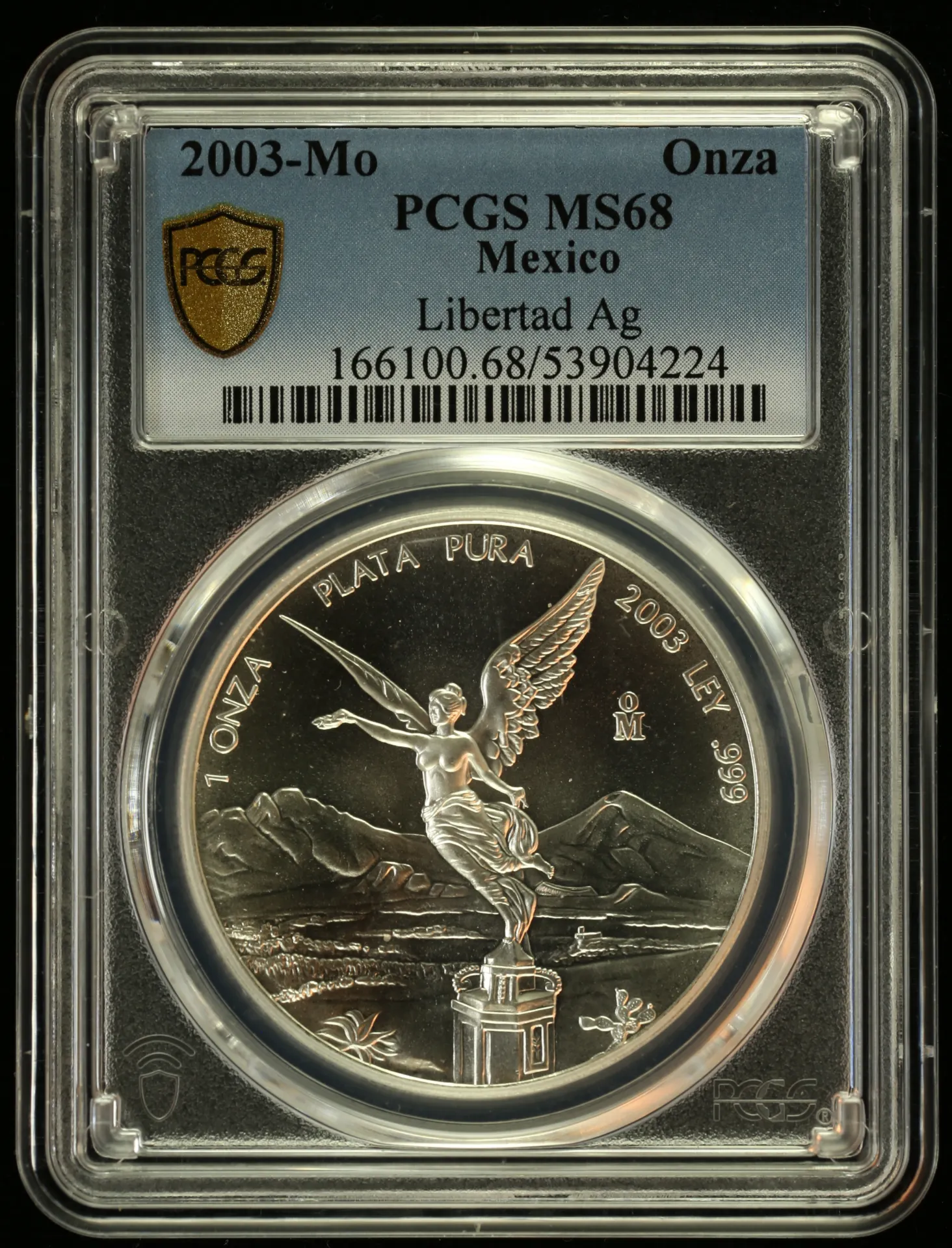 Mexican Coins Modern Silver & Minors Onza Modern Silver & Minors Onza 2003 Mo PCGS MS68 0155428 Modern Silver & Minors Onza 2003 Mo PCGS MS68 0155428