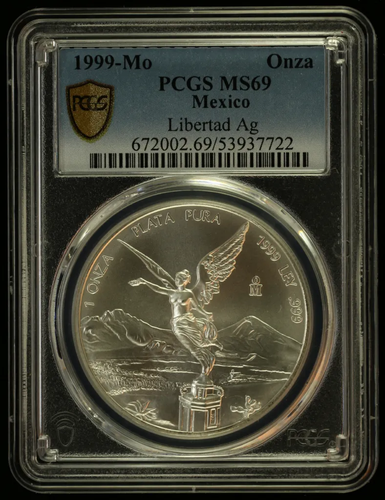 Modern Silver & Minors Onza 1999 Mo PCGS MS69 0155899