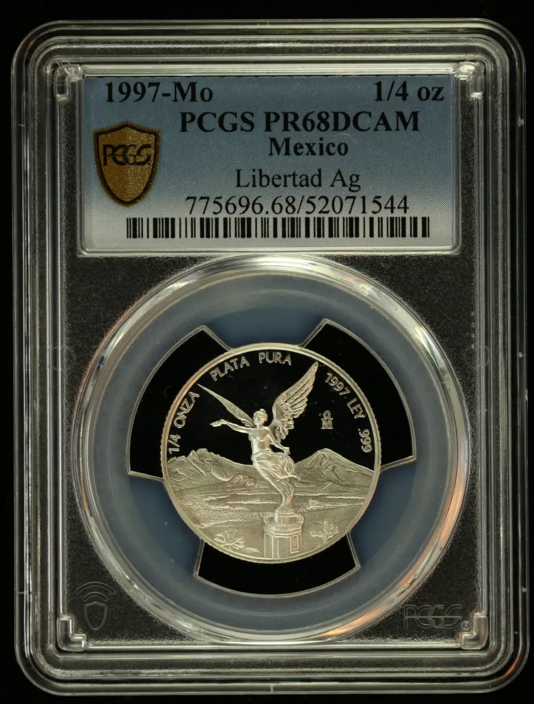 Modern Silver & Minors 1/4 Onza 1997 Mo PCGS PR68DCAM 0156194