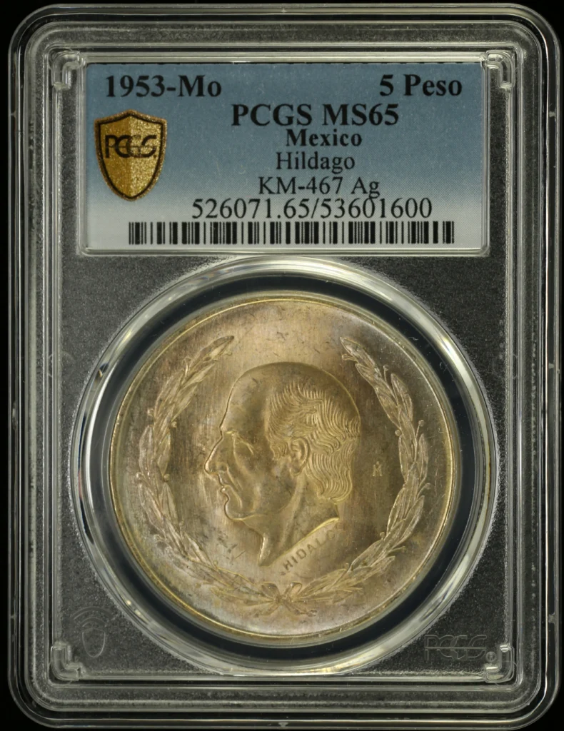 Modern Silver & Minors 5 Peso 1953 Mo KM-467 PCGS MS65 0156046