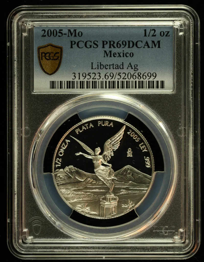 Modern Silver & Minors 1/2 Onza 2005 Mo PCGS PR69DCAM 0156145
