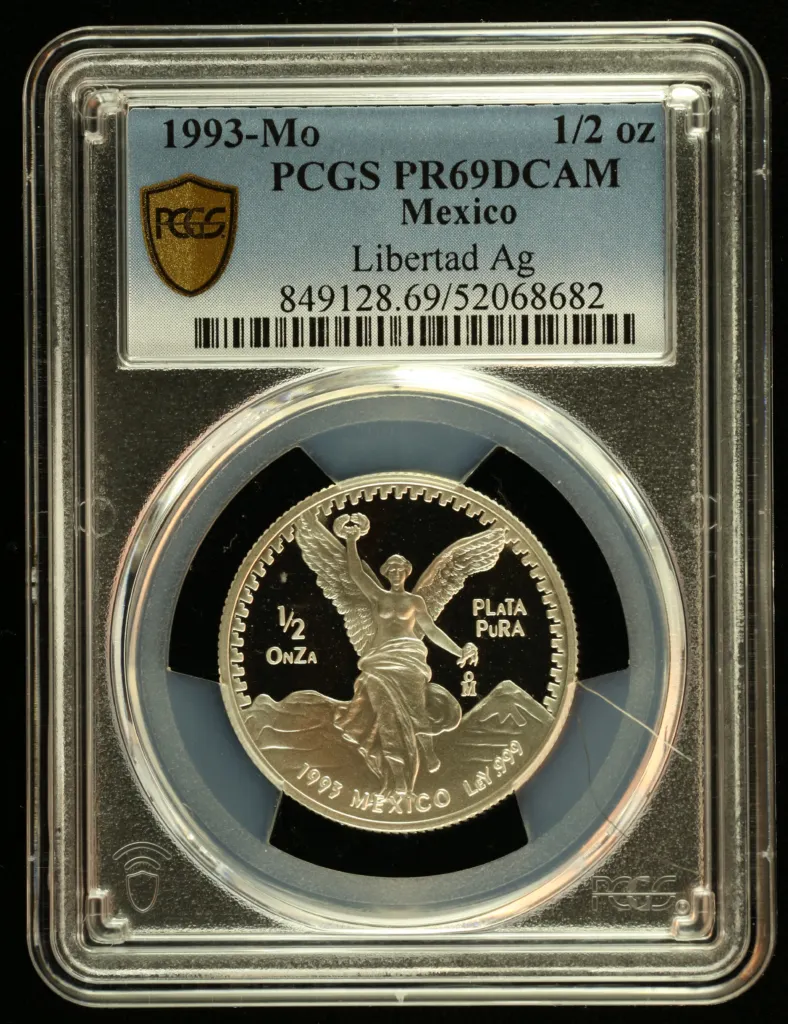 Modern Silver & Minors 1/2 Onza 1993 Mo PCGS PR69DCAM 0156128