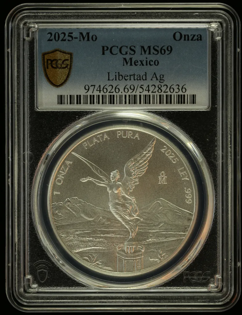 Modern Silver & Minors Onza 2025 Mo PCGS MS69 0156365