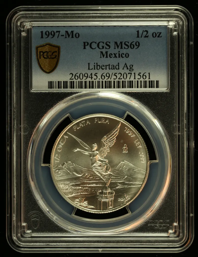 Modern Silver & Minors 1/2 Onza 1997 Mo PCGS MS69 0156114