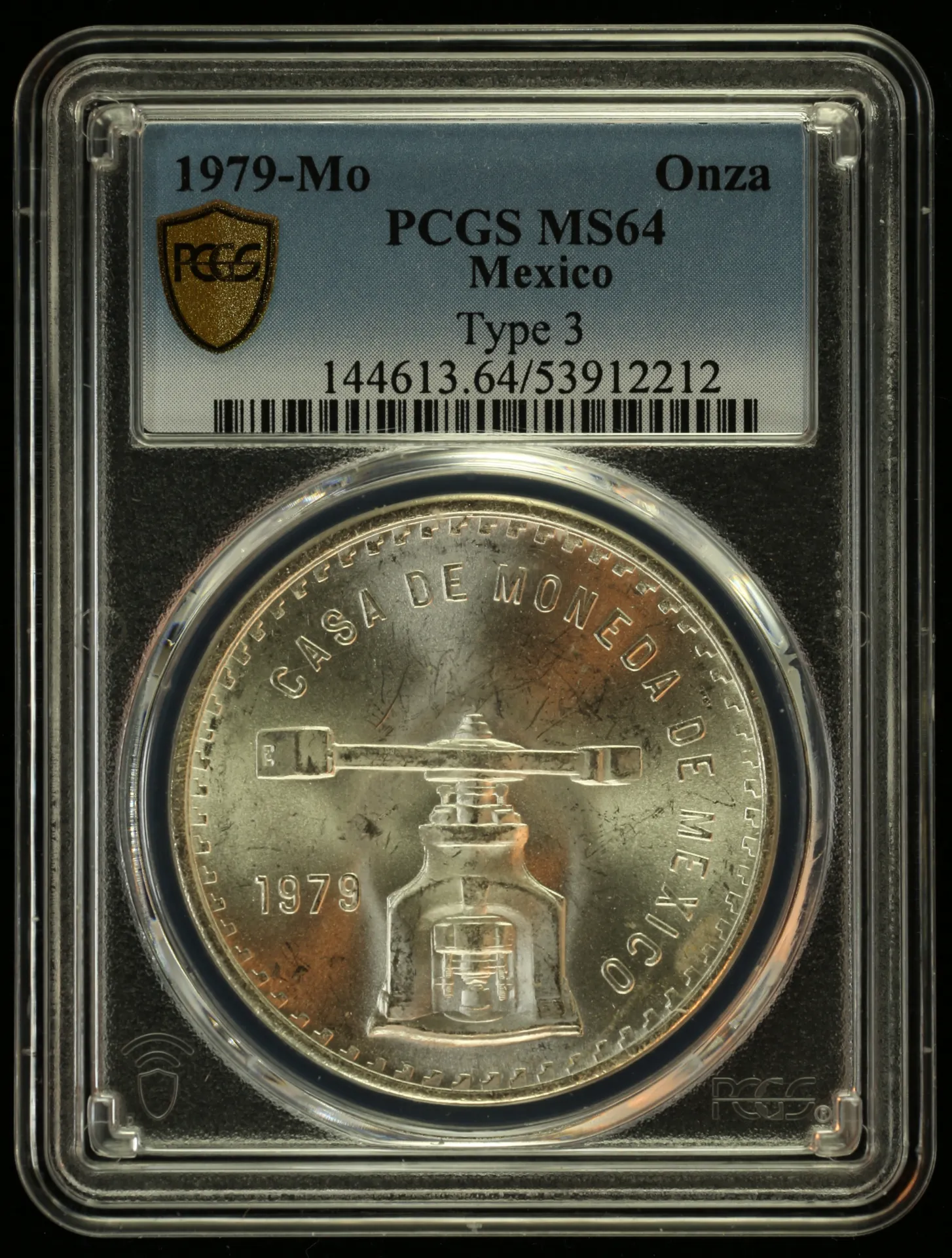Mexican Coins Modern Silver & Minors Onza Modern Silver & Minors Onza 1979 Mo PCGS MS64 0155509 Modern Silver & Minors Onza 1979 Mo PCGS MS64 0155509